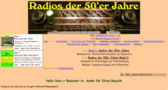 Desktop Screenshot of 50er-radios.de